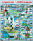 White Mountain 132 American Lighthouses Jigsaw Puzzle, 1 EA