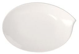 Villeroy & Boch Flow Piatto da Portata Ovale, 36 cm, Porcellana Premium, Bianco