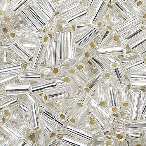 Gütermann / KnorrPrandell 3110702 - Stiftperlen 5x2mm perlsilber, 17 g/Dose