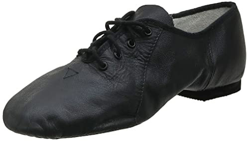Bloch Dance Jazzsoft Damen-Jazz-Schuh, Geteilte Sohle, Leder, schwarz, 37.5 EU
