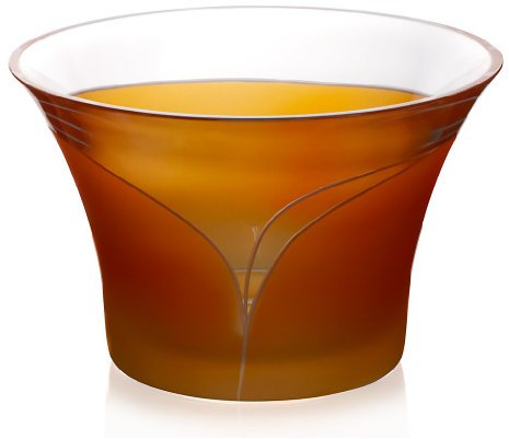 Schale Obstschale Salatschüssel Elements Orange Gelb 23,5 cm Bleikristall