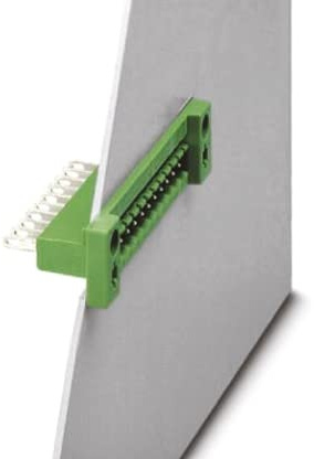PHOENIX CONTACT DFK-MSTB 2.5/16-G Durchführungsgrundleiste, 2.5mm² Nennquerschnitt, 12A Nennstrom, 320V Bemessungsspannung, 16 Anschlüsse, 5mm Rastermaß, 13.997g, Grün, 50 Stück