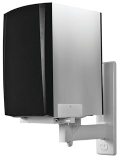 B-Tech - BT77 - Ultragrip ProTM Wandhalterung für Lautsprecher, neig- und schwenkbar, Weiß (Paar)
