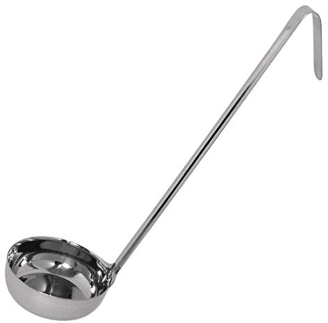 Vogue GG005 Flat Bottom Ladle 168ml Stainless Steel Kitchen Cooking Serving Utensil