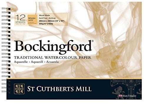 Bockingford 300gsm Spiral Pad 14 x 10 (360 x 260mm) Rough