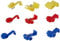 K24 4250830811383 Set : 100 Abzweigverbinder 50 x Blau - 40 x Rot - 10 x Gelb