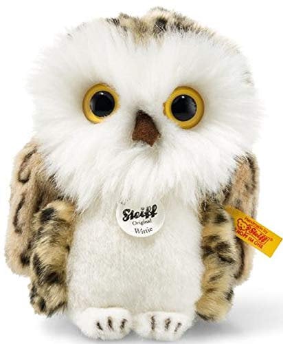 Steiff Kuscheltier Wittie Eule, Süßes Stofftier mit Kunststoffaugen, Kinder, Jungen & Mädchen, Plüschtier 12 cm, Klein, Mehrfarbig, 045608