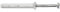 Celo Nageldübel 6x40mm Senkkopf NP - Dübel Schrauben Set mit vormontierter Schraube, Nylondübel - Schraube PZ2, 100 Stück