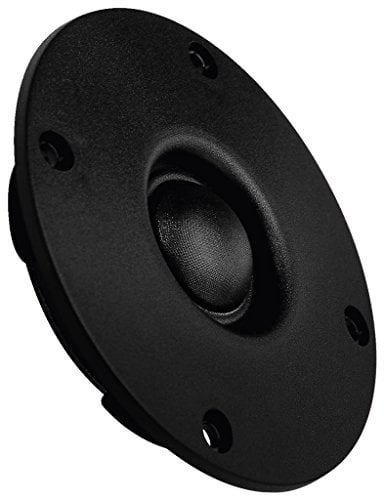 MONACOR DT-107 Hi-Fi-Kalottenhochtöner, runder Hochton-Lautsprecher für den Selbstbau, leistungsstarker Car Tweeter 80 W, 8 Ohm, in Schwarz