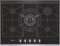 Neff TS 6776 N - Piano cottura a gas, 70,8 cm, 5 piani cottura a gas, regolabili in modo continuo, colore: Nero