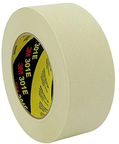 3M 3014850 Ruban Adhésif de Masquage Papier Crêpé 301E 48 mm x 50 m Beige Lot de 20