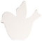 Rayher 62682000 MDF- Symbol Vogel, weiß, 11 cm, Stärke 2 cm, 3D-Vogel Holz, Holz-Vogel