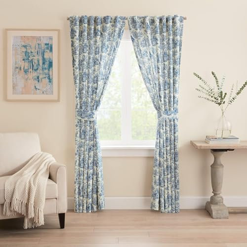 Waverly Charmed Life - Tende termiche per soggiorno, 132 x 213 cm, fiordaliso
