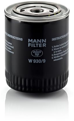 MANN-FILTER, W 930/9 Oil Filter | For Trucks & Buses, Highest Filtration Performance, Engine Protection, High Quality Sealing, True OE Engineering