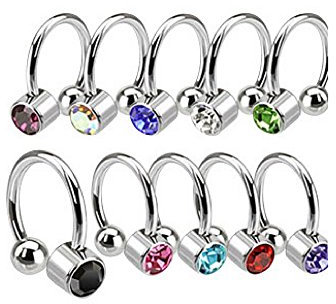 Trend Agent Offener Ring mit einem Stein-Aurora Borealis