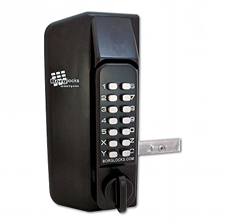 Borg Locks BL3130 Black Gate Lock (Keypad both sides)