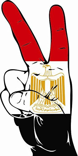 U24 Aufkleber Peace Finger Ägypten Autoaufkleber Sticker