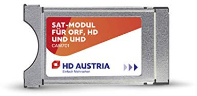 HD Austria CI Modul CAM701 HD Karte (ORF HD, ATV HD, PULS 4 HD, über 80 HD-Sender, HD Austria TV-App, CI+ Steckplatz, einfache Installation)