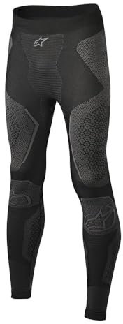 Alpinestars Ride Tech Bottom Winter, Pants, Atmungsaktiv Thermoaktiv Funktionswäsche, Thermo Unterwäsche für Herren und Damen, Schwarzgrau, Größe XS/S