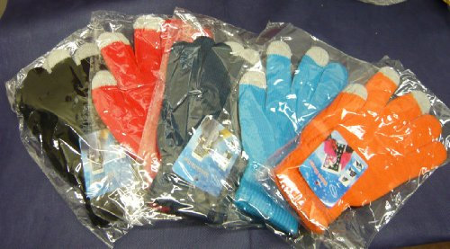 Universal Touchscreen Handschuhe - Größe: M bis L - Schwarz passend für Universal, Geeignet passend für alle Geräte mit kapazitivem Display