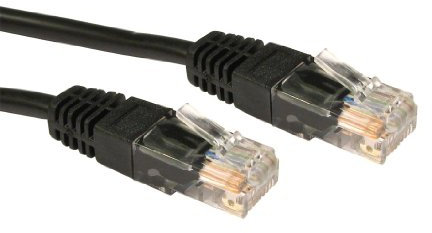 Alida Systems ® CAT5e Cable de Red Profesional 0,5m - Negro - De Alto Grado (26 AWG 100% de cobre) / 5e (mejorado-enhanced) / RJ45 / Ethernet/Patch/LAN/Modem/Router / 10/100