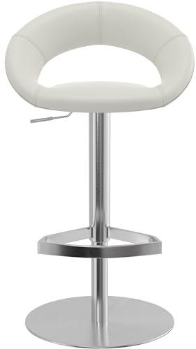 Costantino Sorrento Echtleder Barhocker - Weiß
