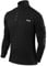 TCA Maglia Termica Uomo Fusion PRO - Maglia da Corsa con Maniche Lunghe e Zip - Tecnologia Quickdry - Nero/Nero, L