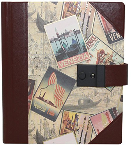 Buchbinderei Vera Donna Tagebuch Venezia Halbleder mit Schloss