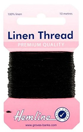 Hemline 100% Linen Thread 10m – Extra Strong Mending Yarn for Hand Sewing, Garment Repair, Customization & Craft Projects, Saddlery, Canvas, Upholstery, DIY, Stitching.
