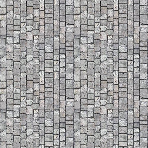 MyTinyWorld Dolls House Miniature Bright Used Grey Granite Cobblestones Paper
