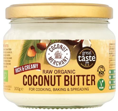 Organic Coconut Butter (300g) Vegan | Great for Cooking and Baking | Zero Cholesterol | Low GI | Ethically Sourced