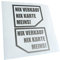 Kiwistar Autoaufkleber - Nix verkaufen, nix Karte, Meins! 12,5 x 10 cm - Heckscheibe Auto Aufkleber wetterfest für Kfz LKW Mofa Truck - Sticker außen selbstklebend Tuning Zubehör für Fenster Fahrzeug