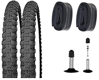 SET: 2 x Kenda K50 Fahrrad BMX Reifen 20x2.125 + Schläuche Autoventil 20 Zoll