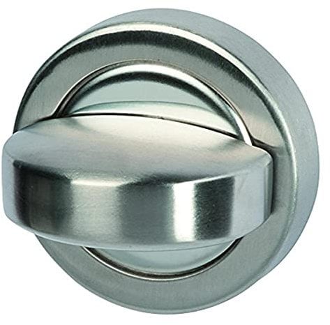 Alpertec 28020870 Edelstahl BI Color Badezimmer/WC Drehriegel für Rosettengarnituren, Türbeschläge, Verriegelung