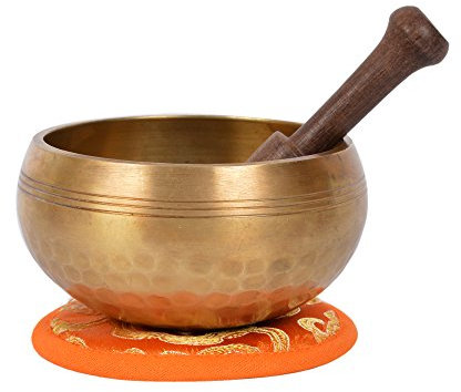 Tibetan Hand hammered Meditation Singing Bowl with matching protective bag (Ham-XS) (B24)