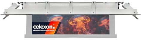 celexon Kit d'encastrement Plafond Expert XL | pour écrans de Projection motorisés Expert XL avec Surface de Projection de Large 350 cm | formats 1:1, 4:3, 16:10, 16:9 | intégration dans Faux Plafond