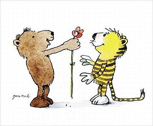 Janosch - Blumengruß Poster Kunstdruck (58 x 48cm)