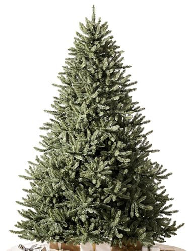 Balsam Hill Künstlicher Weihnachtsbaum mit 2.960+ Spitzen, Premium-Ständer, Aufbewahrungstasche & einfache Montage für Innendekoration, 2,3 m, unbeleuchtet, klassische blaue Fichte
