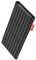 fitBAG Twist Schwarz Handytasche für Apple iPhone 5 / 5s / SE 16GB 32GB 64GB Tasche aus Nadelstreifen-Stoff mit Microfaserinnenfutter | Hülle mit Reinigungsfunktion | Made in Germany