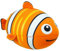 Tobogani Monster Fish Ball Orange