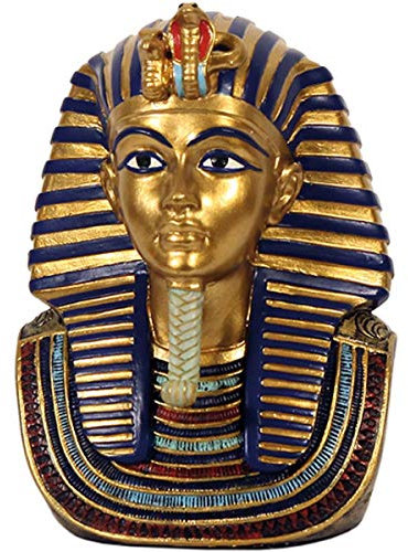 YTC Ägyptische Tutanchamun Büste, Gold, Polyresin, 10cm