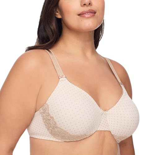 Olga womens Luxury Lift Underwire bras, Bodytone Lace Dot Print, 36C US