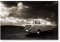 Postereck - 0528 - Oldtimer Bus, Schwarz Weiss Bulli Auto Urlaub - Fahrzeug Wandposter Fotoposter Bilder Wandbild Wandbilder - Poster - 3:2-61,0 cm x 40,5 cm