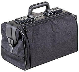 Dürasol Rusticana light Arzttasche, schwarz, klein, 2 Vortaschen