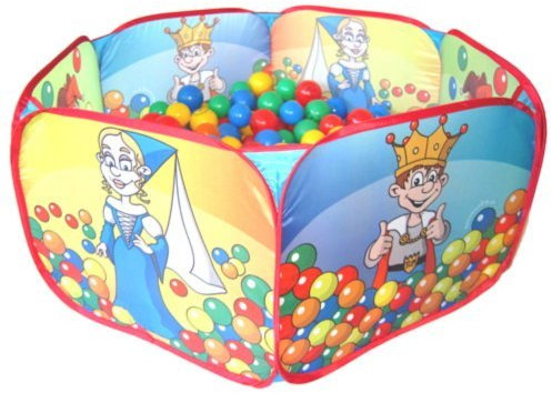 koenig-tom Bällebad24 - POP UP Ballpool Pool Bällepool Bällebad inkl. 100 Bälleba Bällen Z10,