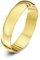 Theia Unisex Ehering 9 Karat Gelbgold, Massive D-Form, poliert, 4mm - Größe 50 (15.9)