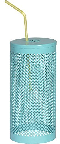 Insektenschutz Trinkglas Metall aqua 2er Pack