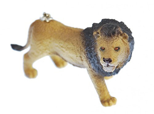 Miniblings Lion Porte-clé Porte-clés animaux Afrique Roi chat - Bijoux Fashion main I I Pendentif trousseau de clés Porte-clef