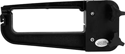 Camco Clamp-N-Carry Lockable Chair and Bike Rack | Designed to Hold a Bike or 4 or More Chairs on RV Ladder | (51430), Black