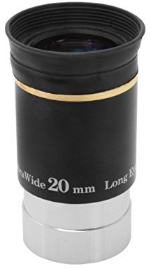 TS-Optics 1,25 UWA Ultra Wide Angle Okular Weitwinkelokular (20 mm - TSSWM20, schwarz)